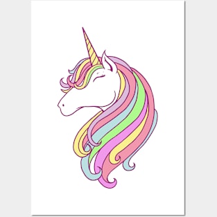 Unicorn Tshirt Posters and Art